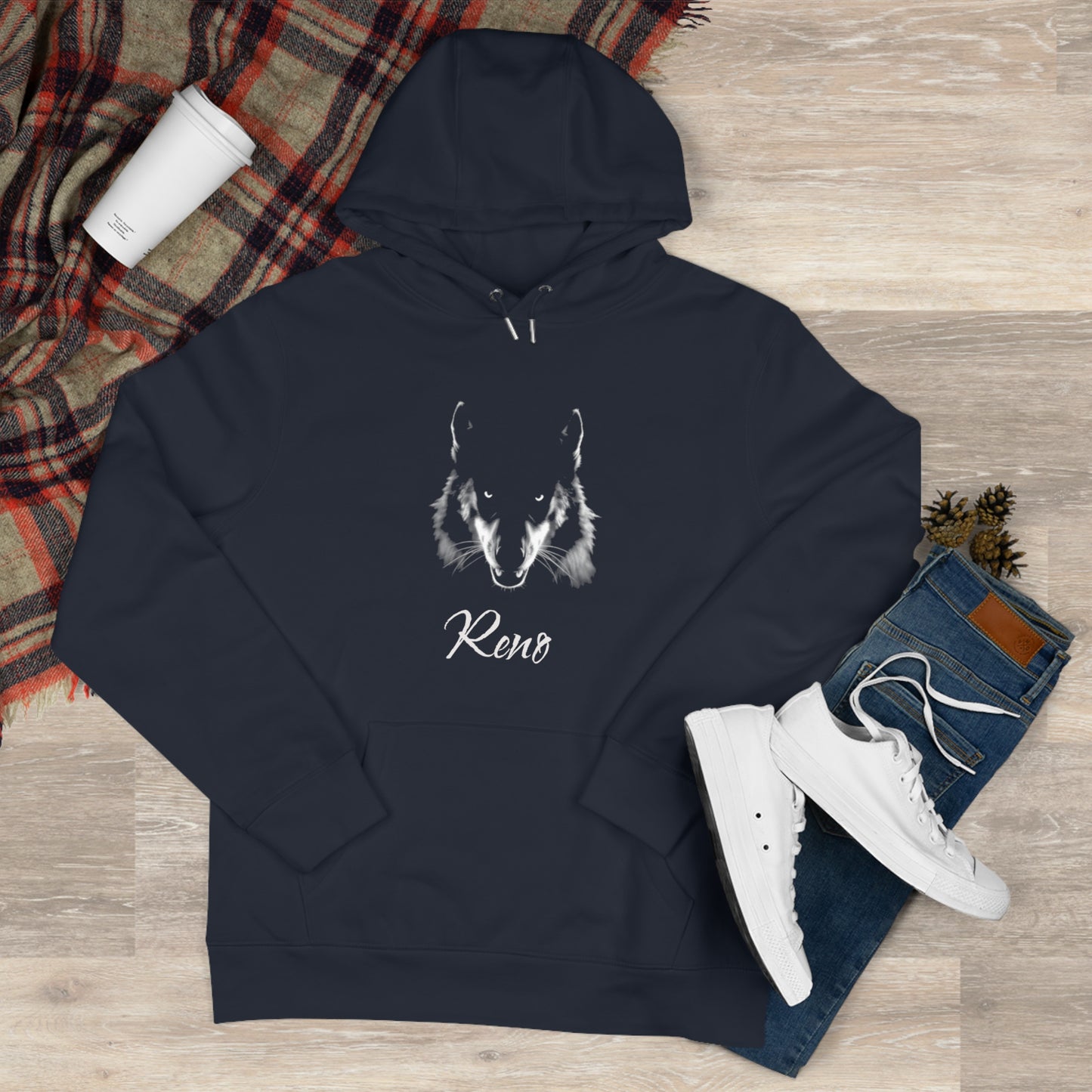 Wolfpack Hoodie — 'King' Hooded Sweatshirt, Gameday Attire, Perfect for the Tailgate, or a Night on the Town.