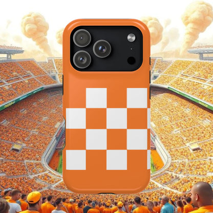Vibrant Checkerboard Magnetic Tough Cases for Phones, Sports Fans' Accessory, Durable Protection, Tennessee Design, Custom Cases, Gift Ideas