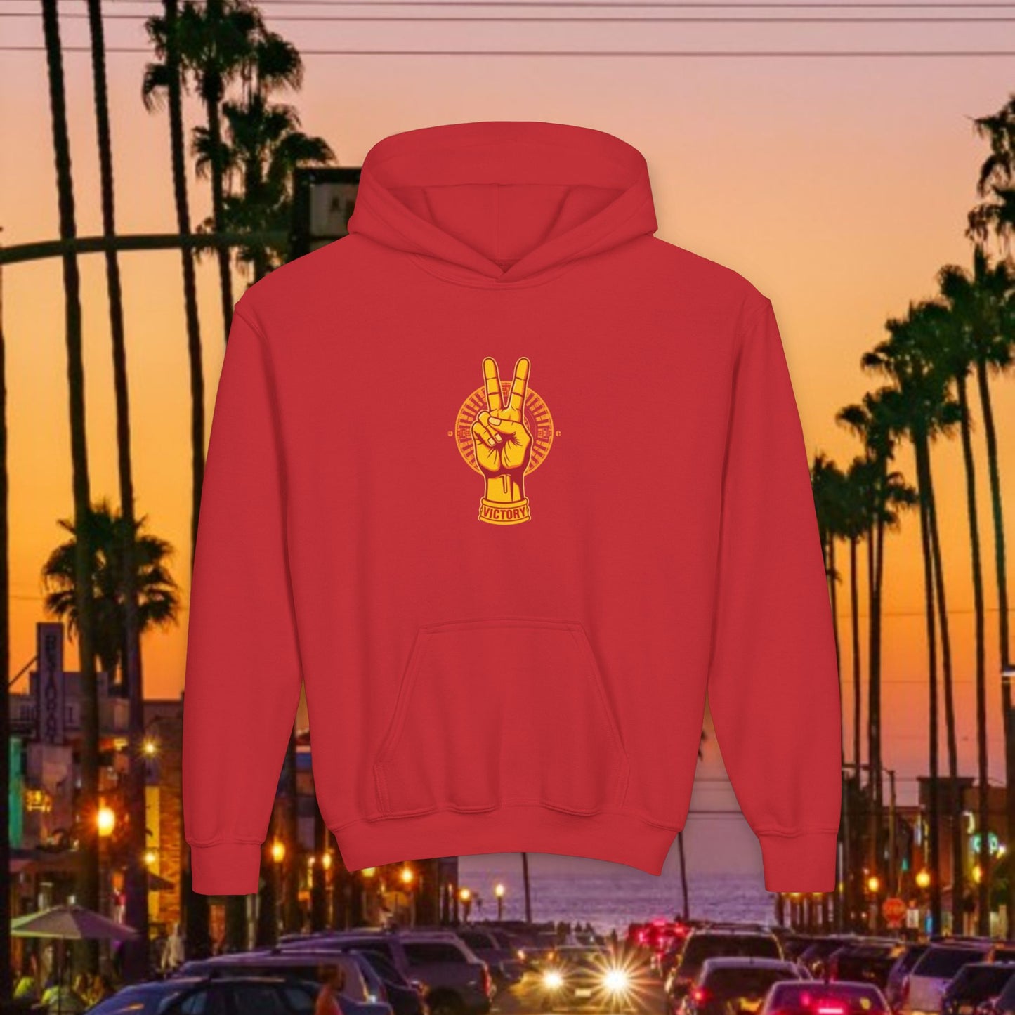 Youth Victory Inspired Hooded Sweatshirt, Comfortable Youth Hoodie, Perfect for Casual Wear, Gift for Friends, Inspirational Fashion