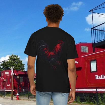 Rooster Graphic T-Shirt — Vertical '803' Design & Bold Red Rooster