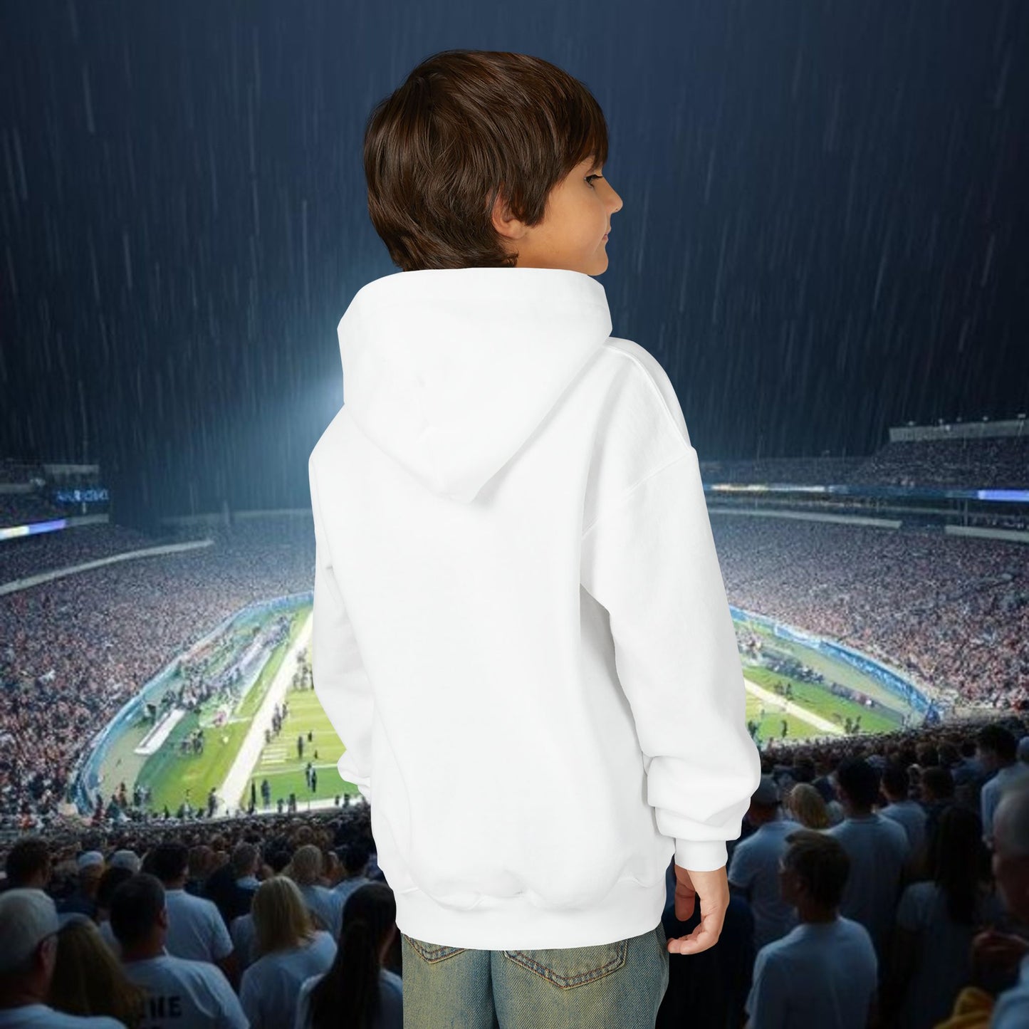 Youth Spirit Hooded Sweatshirt, Trendy Hoodie for Kids, Sportswear, Outdoor Activities, Game Day Apparel