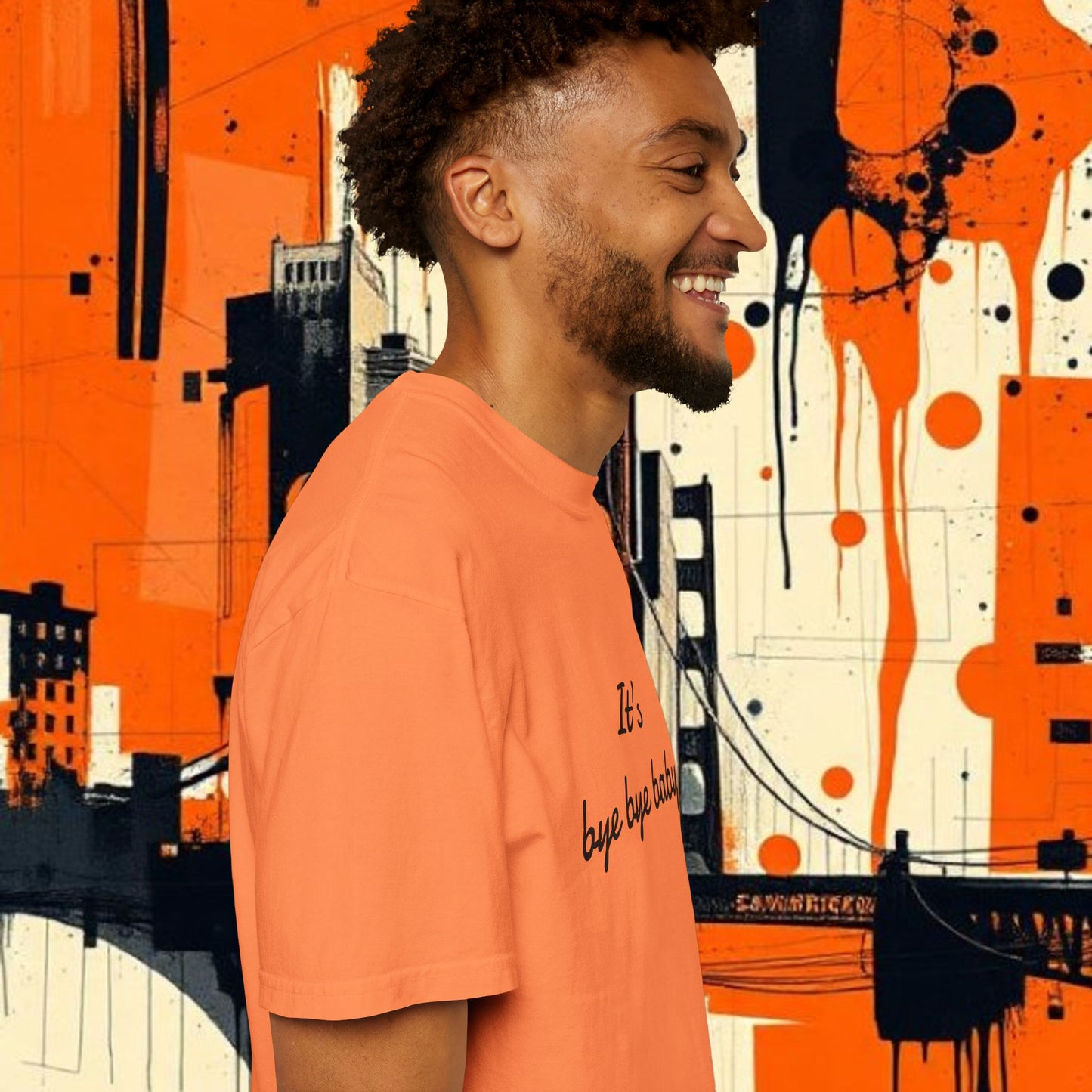 Bye Bye Baby Unisex Garment-Dyed T-Shirt, Fun Graphic Tee, Giants Fan Apparel, Casual Wear, Cute Statement Shirt, Summer Fashion