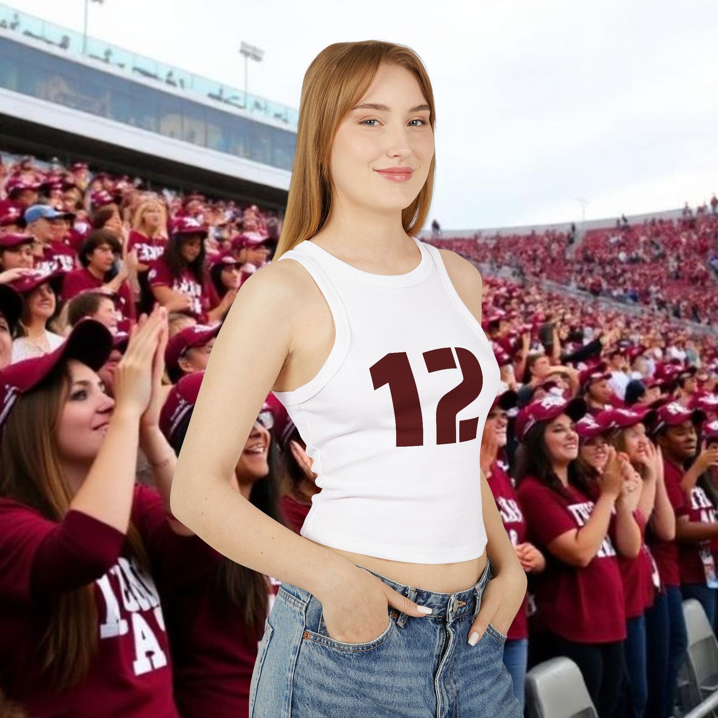 Cheerful Game Day Tank Top, Supportive Athletic Wear, Perfect for Sports Events, Casual Outing, Summer Gatherings, Gameday Fashion