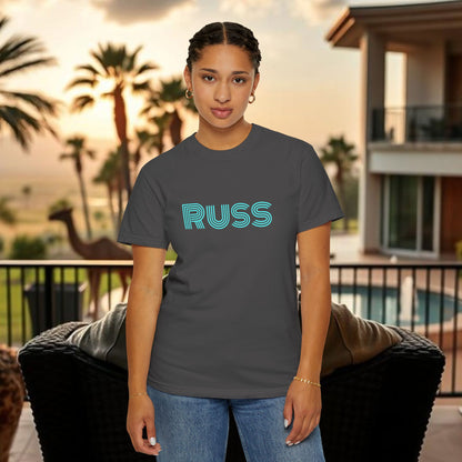 Russ Unisex T-Shirt with Retro Design, Hip-Hop Shirt, Casual Wear, Unique Style, Russ Apparel