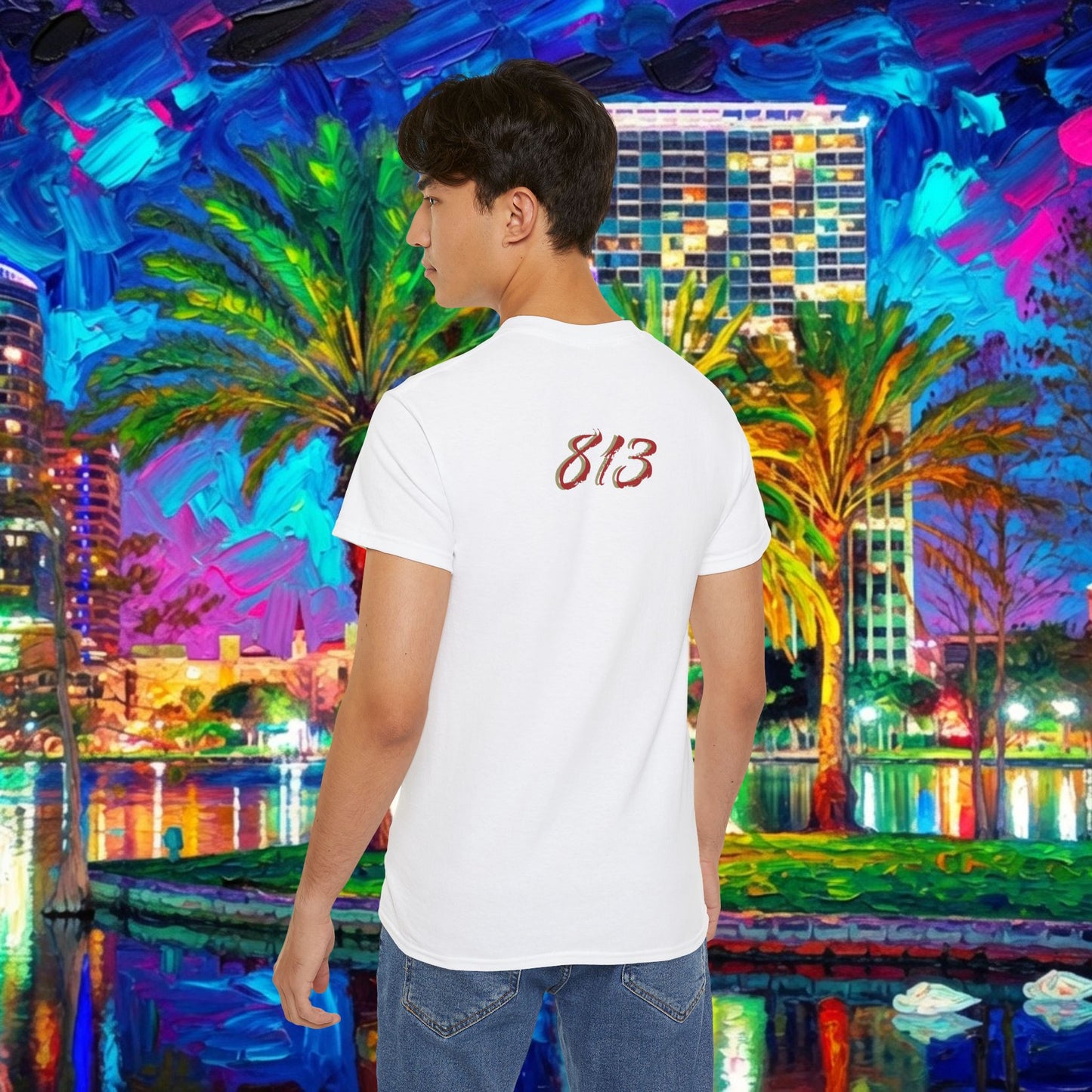 TB Monogram Tee — 813 Tampa Area Short-Sleeve T-Shirt