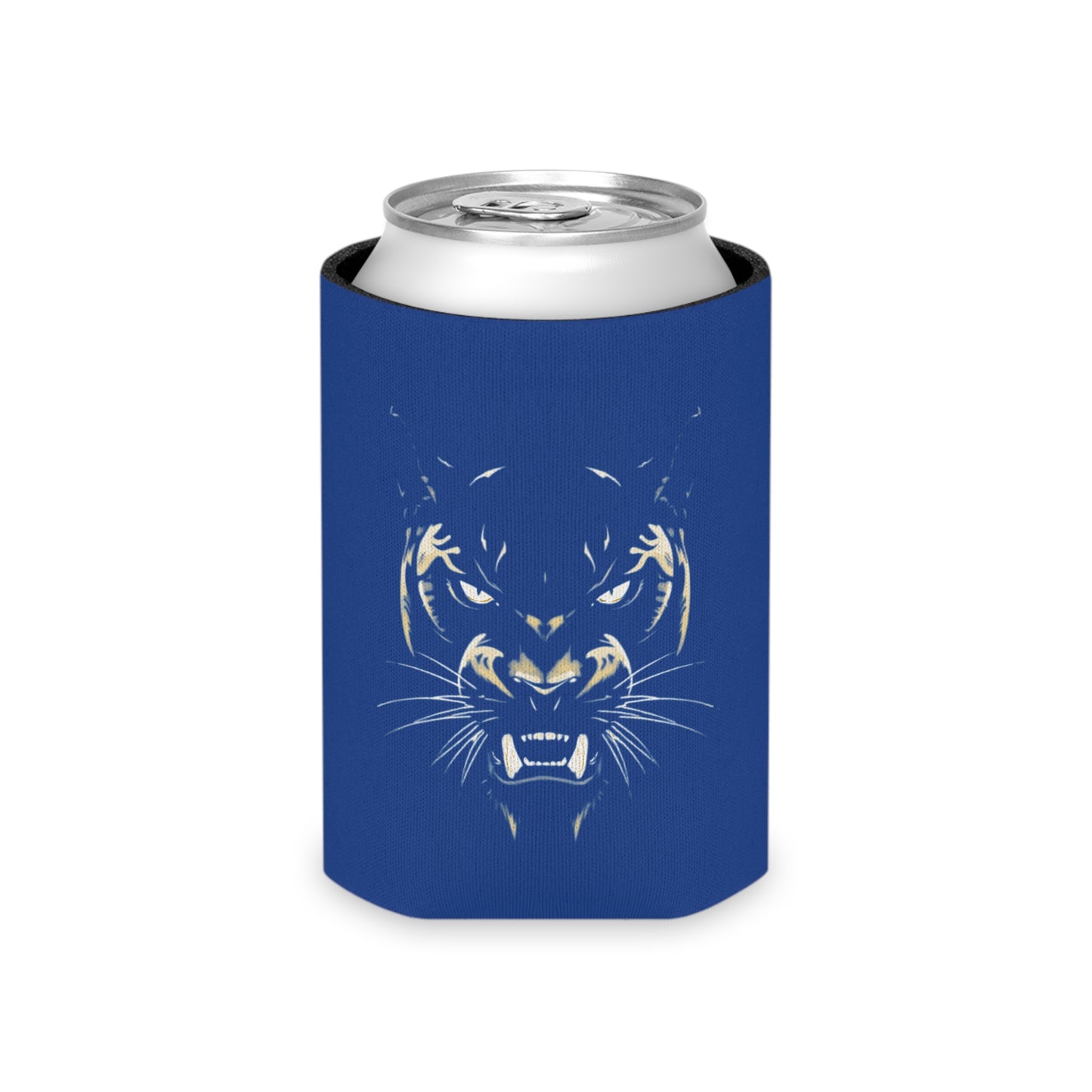 Panther Silhouette Can Cooler, Drink Sleeve, Beverage Insulator, Game Day Accessory, Party Favor, Sports Team Gear