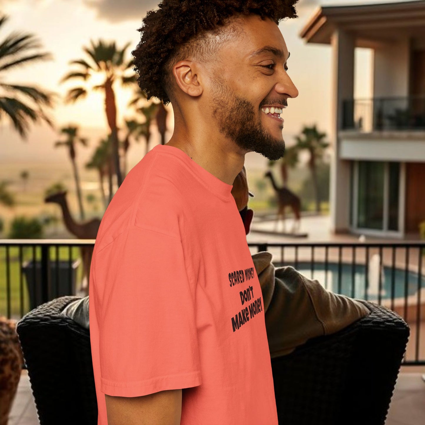 Wing Man Scared "Money Don't Make Money" - Casual Wear, Gifts for Entrepreneurs, Financial Freedom, Trendy Apparel, Affirmation Shirt