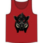 Wild Boar Tank Top — Bold Boar Face Graphic Concert Tank