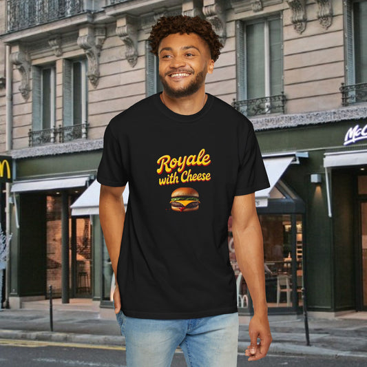 Royale with Cheese Graphic Tee, Movie Shirt, Fun Gift for Movie Fans, Fun Apparel, Summer Wear