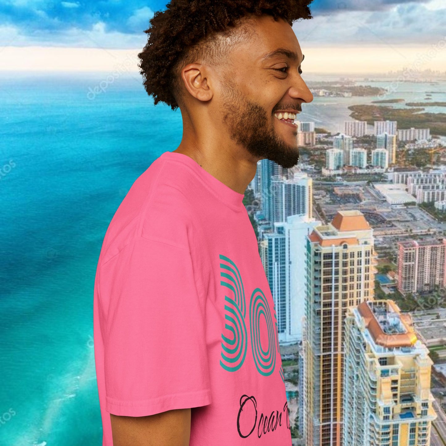 305 Ocean Drive T-Shirt — Miami Beach Garment-Dyed Tee