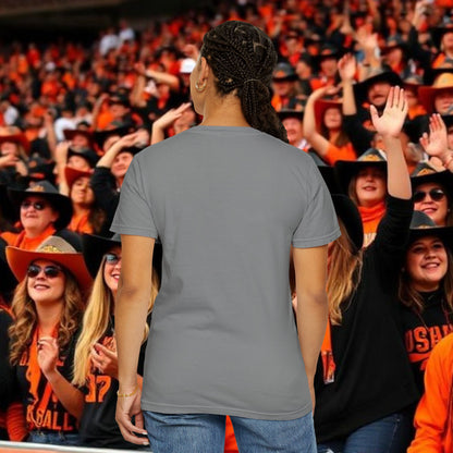 Stillwater Script T‑Shirt — Casual City Pride Tee, Soft-Style Shirt, Perfect for Gameday