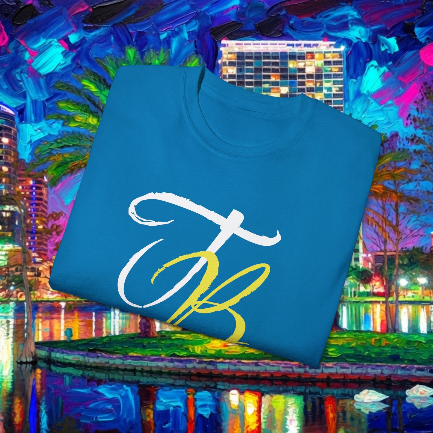 TB Monogram Tee — 813 Tampa Area Short-Sleeve T-Shirt