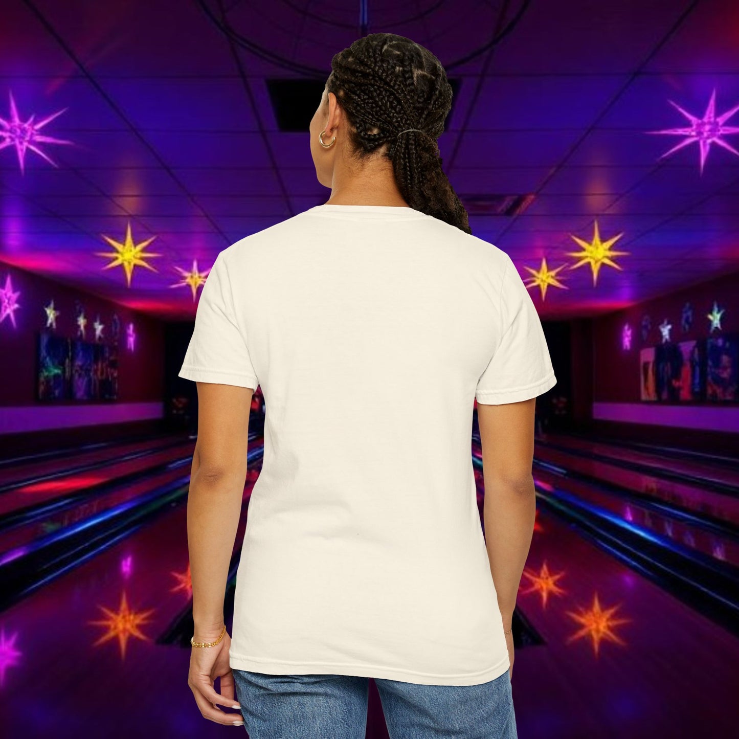 Vintage Garment-Dyed T‑Shirt — Minimal Retro Bowling Vibe, Lebowski Reference, Alright Donny