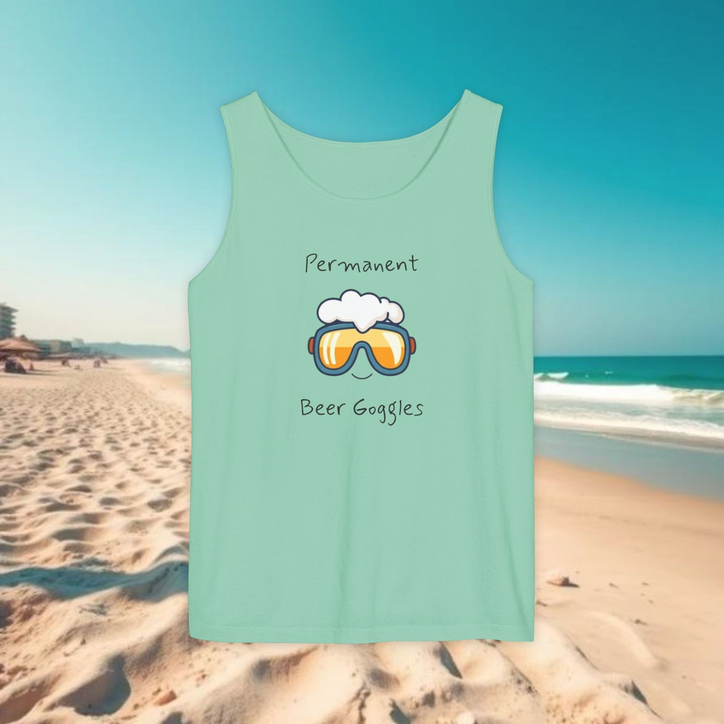 Beer Goggles Tank Top, Unisex Tank, Summer Apparel, Beachwear, Funny Gift, Pool Party Top