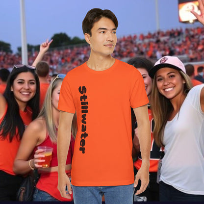 Stillwater Statement Tee, Unisex Short Sleeve Shirt, Casual Wear, College Gear, Festival Outfit, Unique Graphic Tee