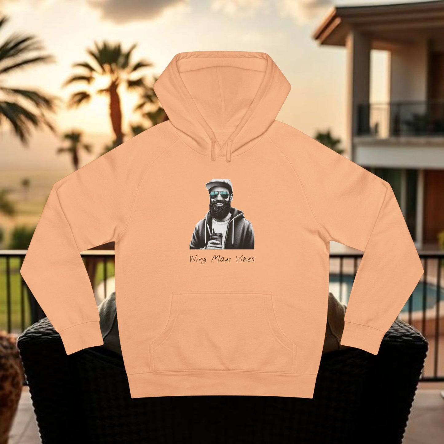 Wing Man Vibes Unisex Hoodie, Casual Comfort, Everyday Wear, Unique Gift Idea, Street Style, Cozy Layering