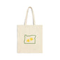 Eco-Friendly Cotton Canvas Tote Bag, Oregon outline with Vibrant Duck Logo. Logos on both sides.