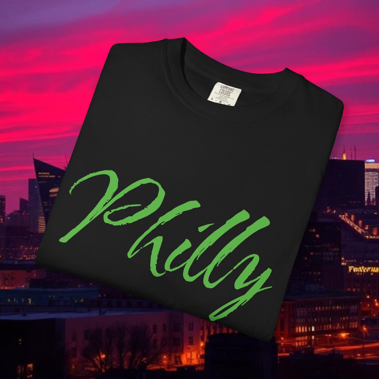 Philly Script T-Shirt — Handwritten City Pride Tee, Ultra Soft and Comfortable T-Shirt for any gameday.