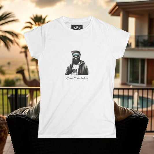 Wing Man Vibes Women's Softstyle Tee - Chill Vibes for Everyday Comfort, Graphic Tee, Casual Wear, Gift for Her, Summer Style, Inspirational Fashion