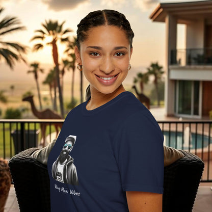 Wing Man Vibes Unisex T-Shirt, Angel Wings Tee, Gift for Him, Graphic Tee, Casual Shirt, Mens Top