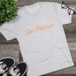 San Francisco Script Tee — Minimal City Skyline Graphic T‑Shirt, Perfect for Gameday, Tri-Blend