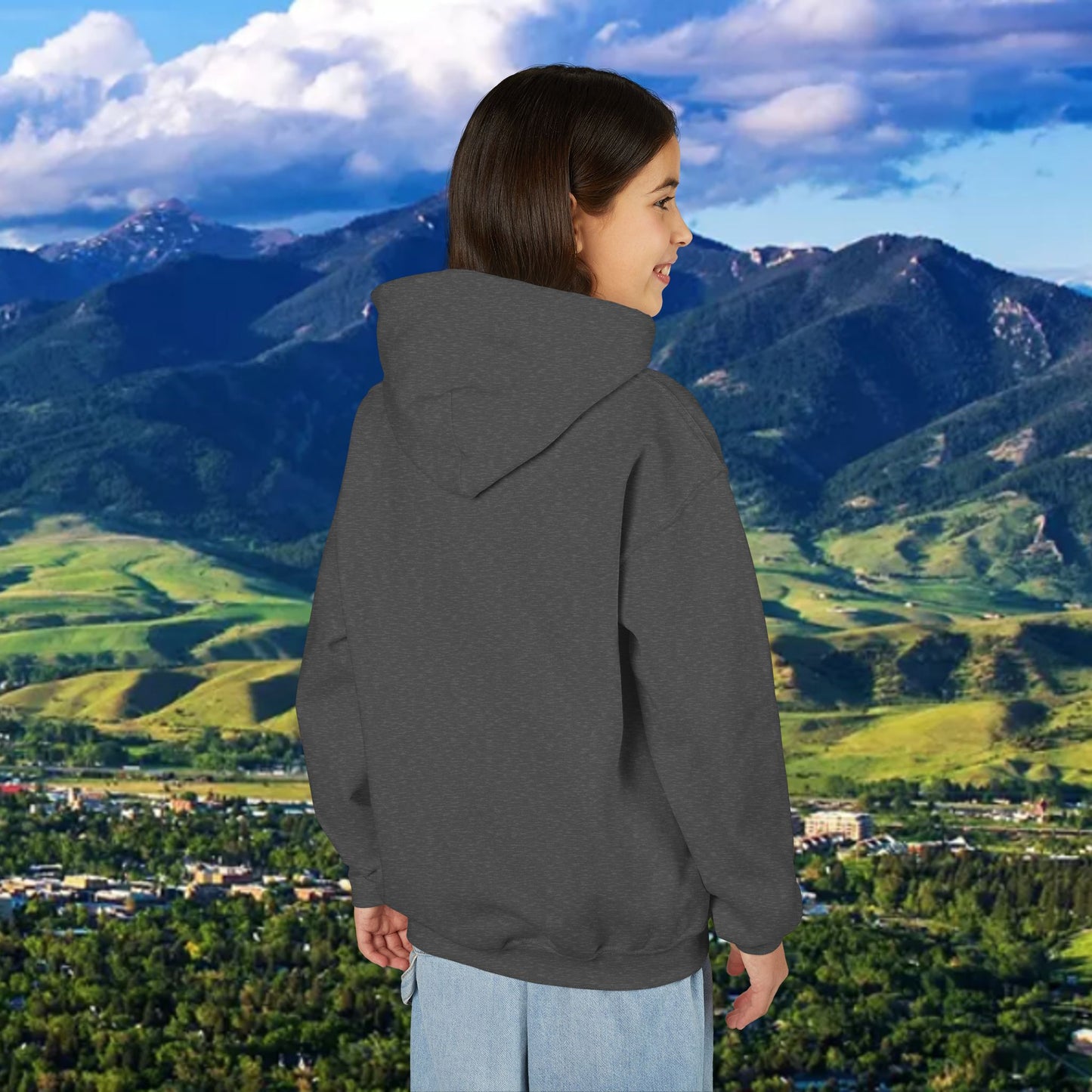 Youth Hoodie - '41' Minimalist Graphic Pullover