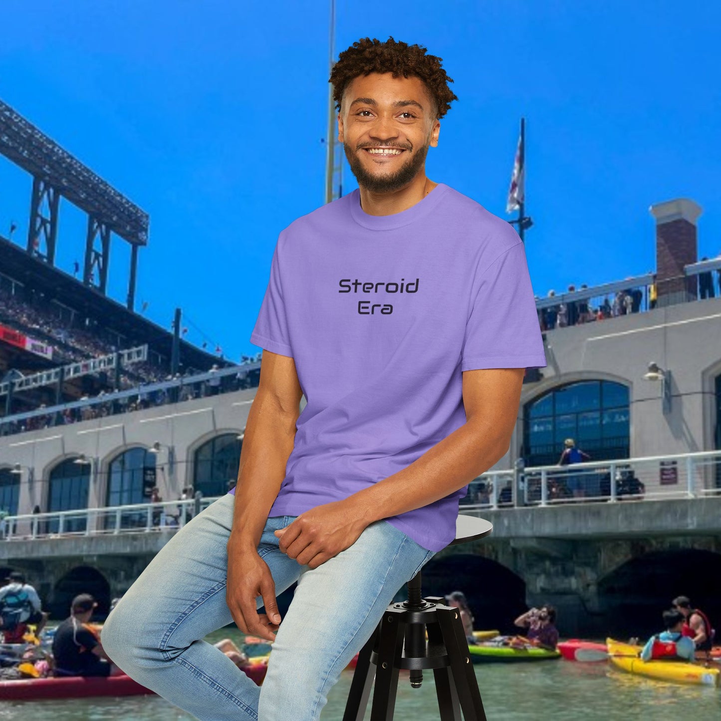 Vintage Baseball Unisex Garment-Dyed T-shirt, 90's Steroid Era Tee Shirt, Athletic Sports Tee, Retro Baseball Shirt, Sports Fan Gift,