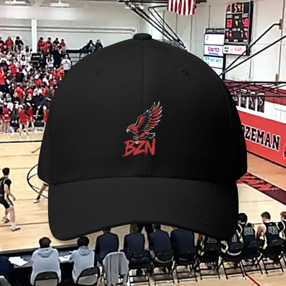 Embroidered Hawk Cap for Sports Fans, Casual Wear, Gift for Him, Outdoors, Adjustable Cotton Hat