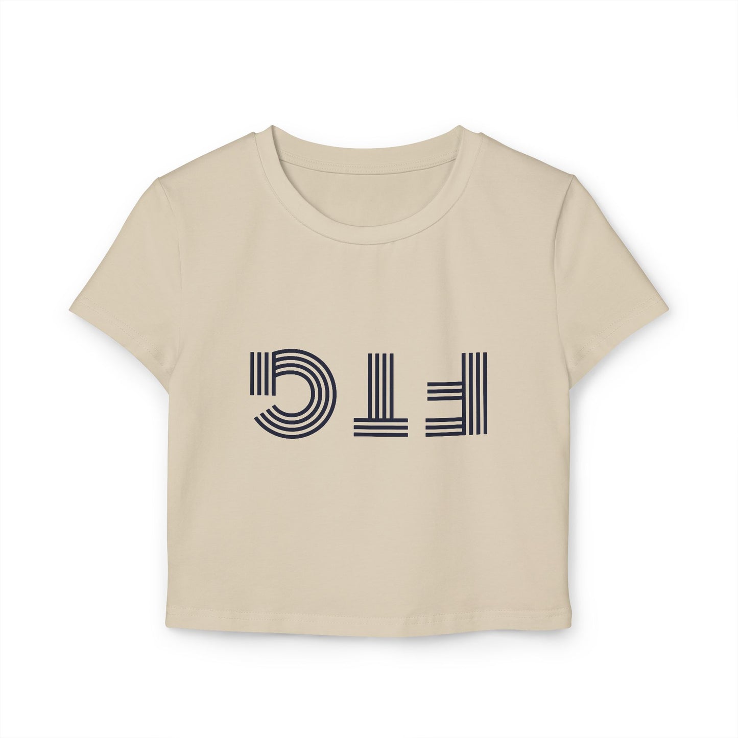 Upside Down FTG Stylish Women's Baby Tee - Trendy Crop Top, Casual Outfits, Birthday Gift, Bobcat Games, Everyday Essentials