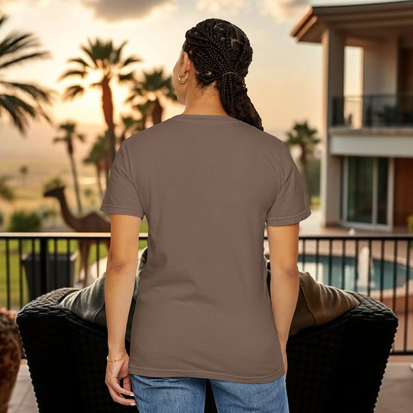 Unbothered Garment-Dyed T-Shirt, Relaxed Fit Tee, Casual Everyday Wear, Gift for Friends, Relaxation Apparel, Trendy Summer Top