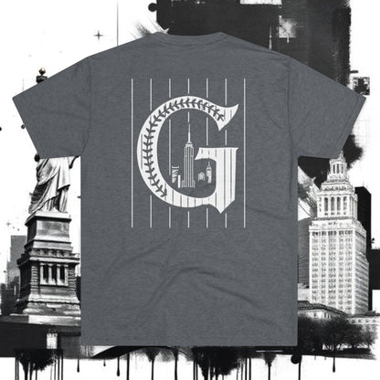 Baseball Silhouette Tee — New York 'G' Logo Short-Sleeve Shirt