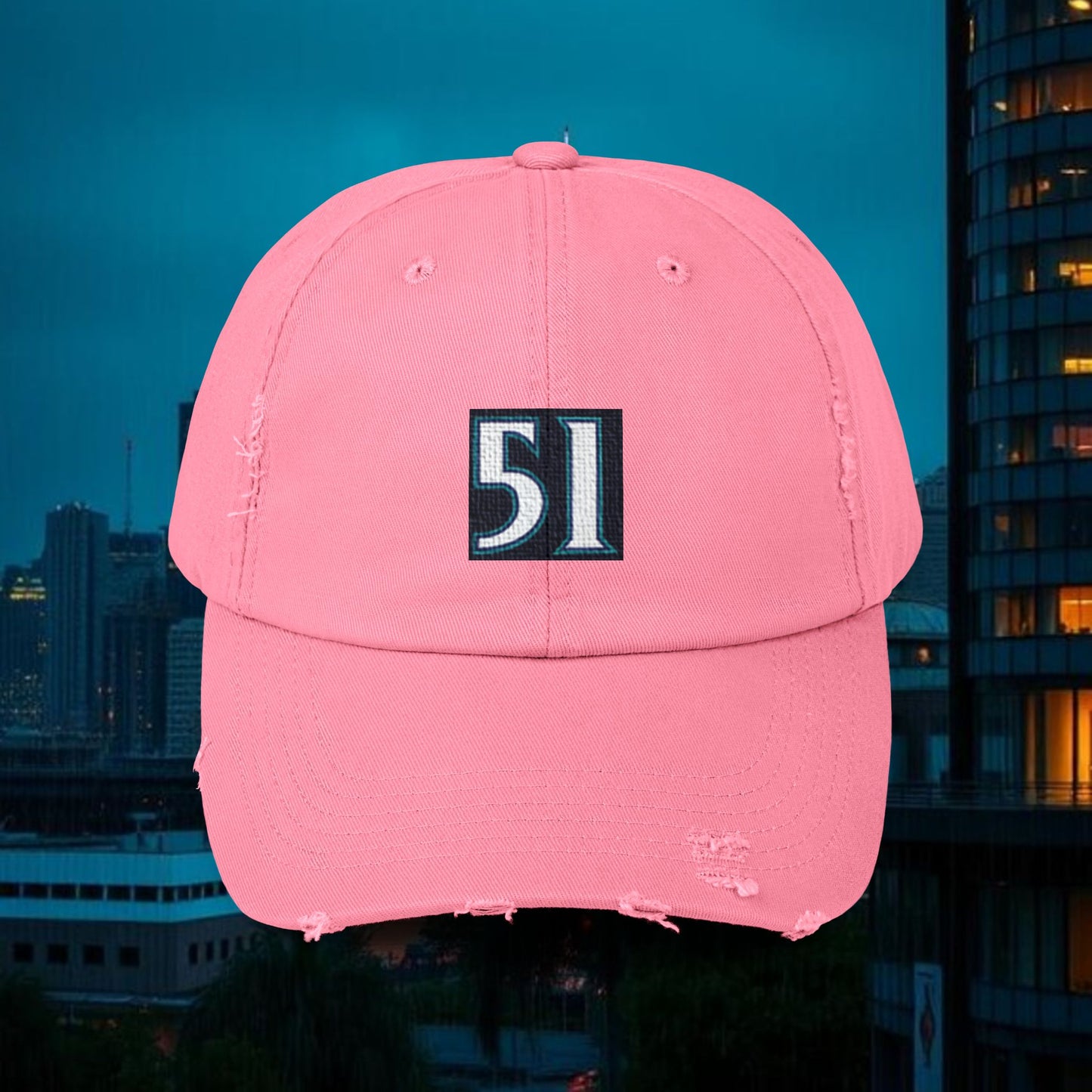 #51 Legends Distressed Cap with Vintage 51 Design | Casual Hat for Everyday Style, Trendy Accessories