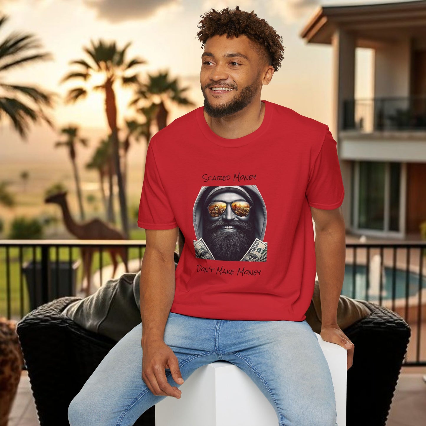 Scared Money Unisex Softstyle T-Shirt - Casual Wear, Streetwear, Gift for Him, Statement Tee, Urban Fashion