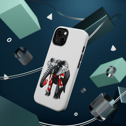 Vibrant Elephant Tough Cases - Unique Phone Case, Wildlife Lover Gift, Sports Team Accessory, Trendy Phone Cover, Fun Animal Design