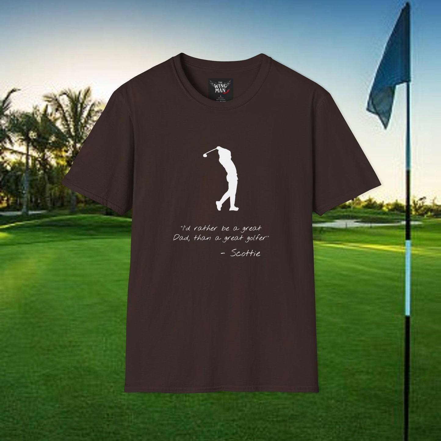 Golf-Inspired Unisex T-Shirt, Perfect Gift for Dad, Father's Day Present, Sporty Style Tee, Casual Wear, Golf Lover Apparel