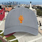 Washed Coastal Cap with Embroidered Trojan Victory Sign — Beach Vibe Hat