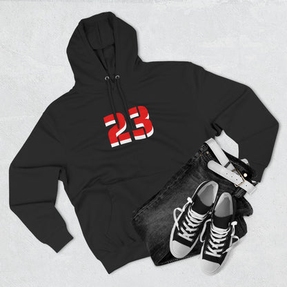 23 Fleece Hoodie, Stylish Sportswear for Game Day, Unisex Sweatshirt, Athletic Fashion, Cozy Hoodie, Perfect for Fans