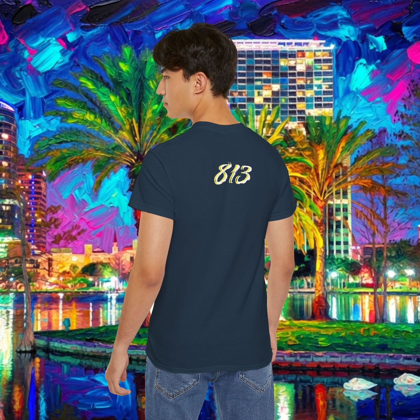 TB Monogram Tee — 813 Tampa Area Short-Sleeve T-Shirt