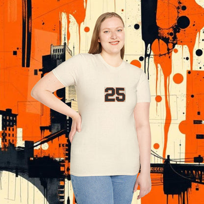 Baseball Legends Shirt, Unique 25 Graphic Unisex Softstyle T-Shirt, Casual Wear, Sporty Outfit