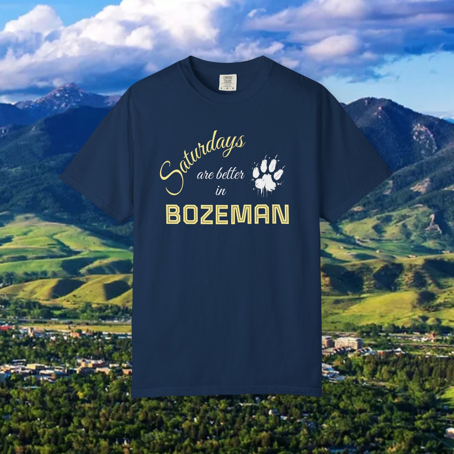 Bozeman Saturday T-shirt, Unisex Casual Tee, Weekend Vibes Shirt, Bozeman Gift, Summer Outing Apparel