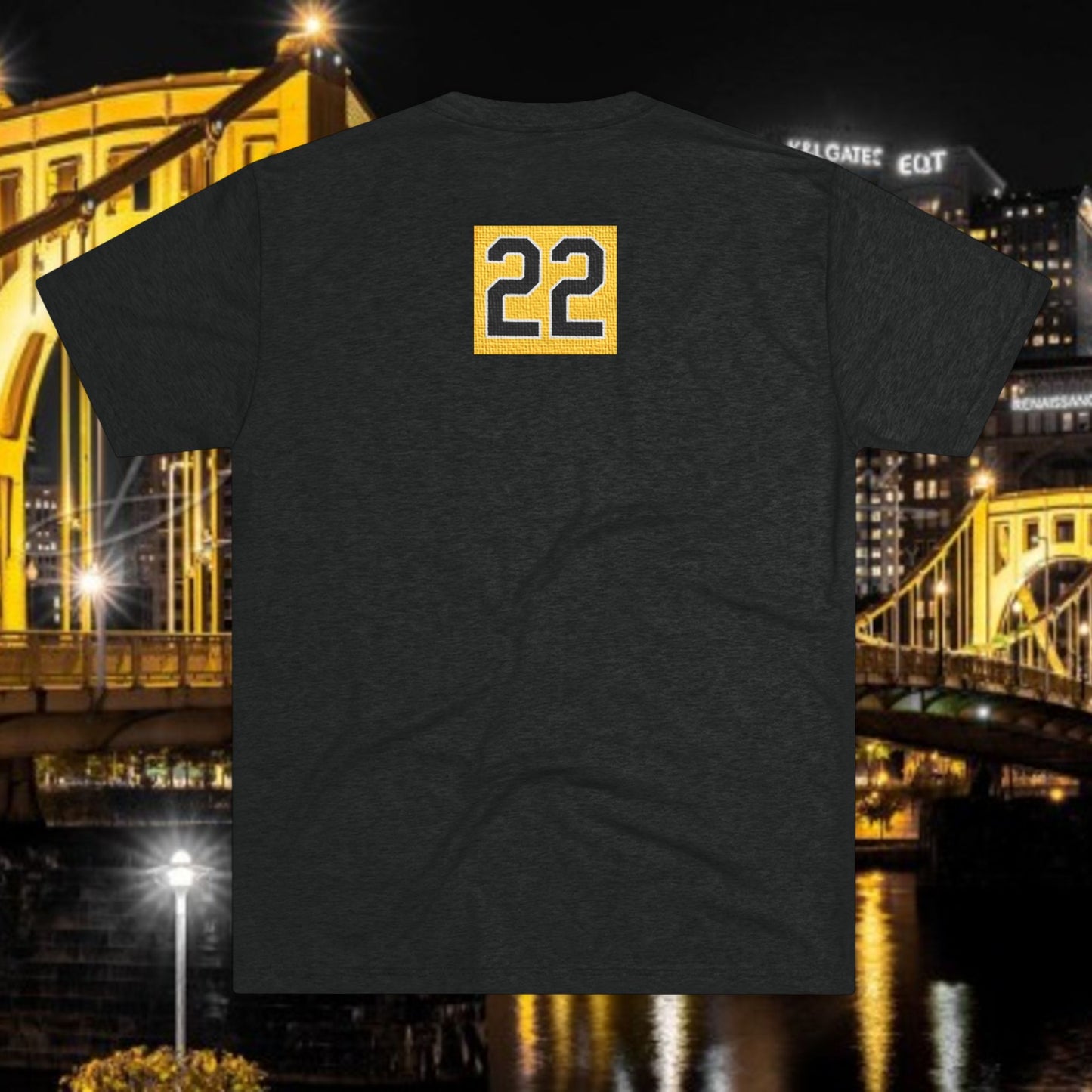 Baseball Stars Silhouette Tee — 22 Back Number Short-Sleeve Shirt