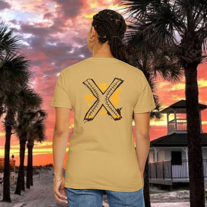 Number 2 Graphic T-Shirt — Bold Retro Patch Front & X Back Tee