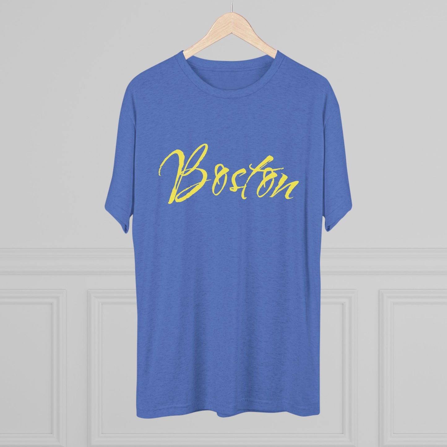 Boston Script Tee — Lightweight City Souvenir T‑Shirt, Super Comfortable Tri-Blend, Perfect for Gameday