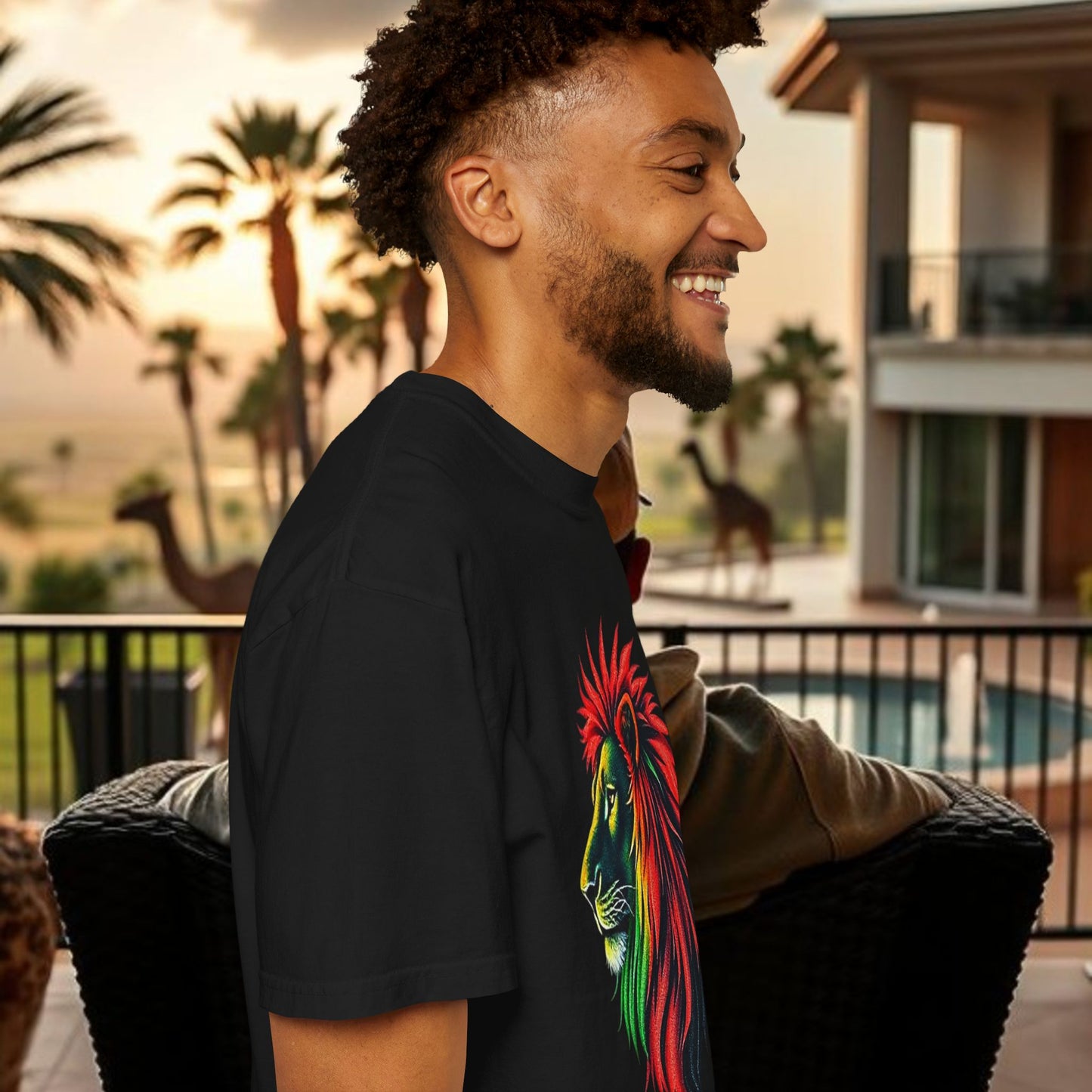 Vibrant Lion Graphic Unisex T-Shirt