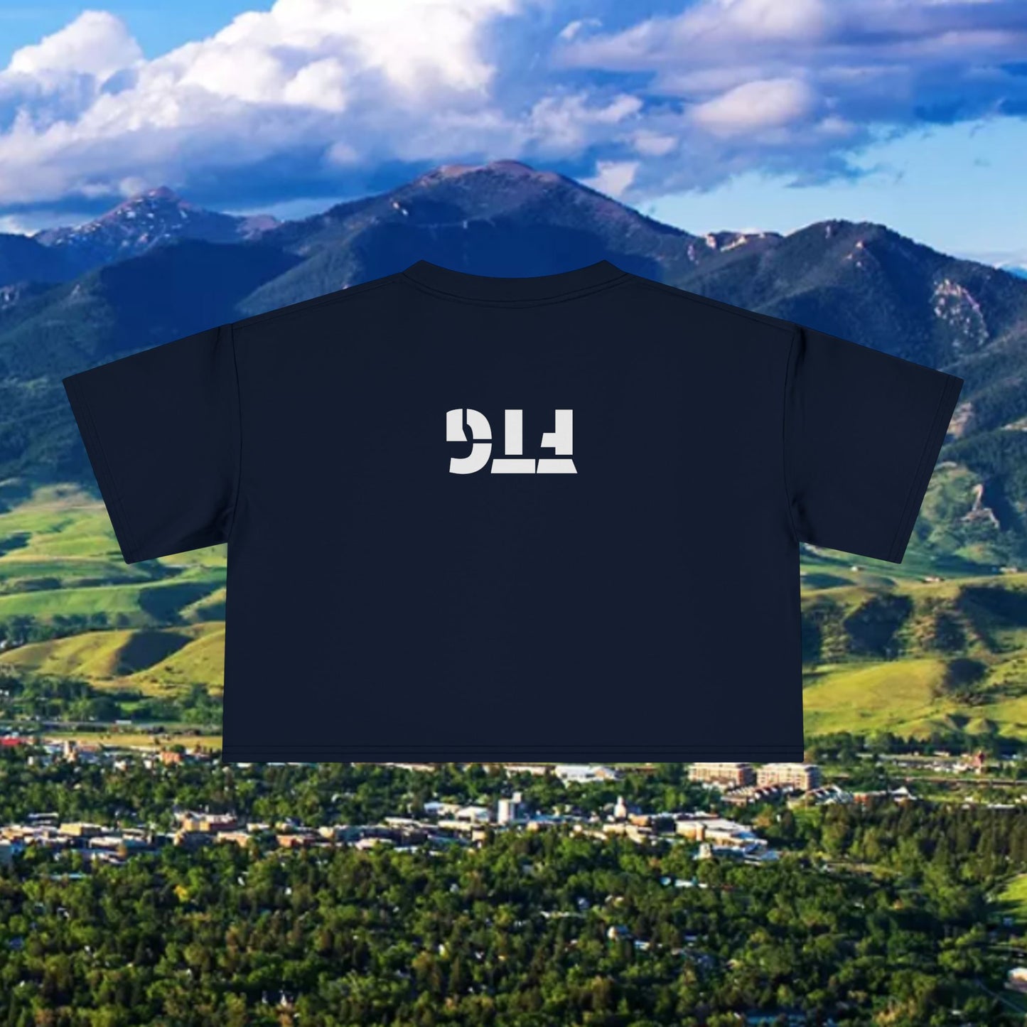 Bobcat Fan Women's Crop Tee with 'Poor Grizzlies' Design - Casual Chic, Summer Wear, Eco-Friendly Fashion