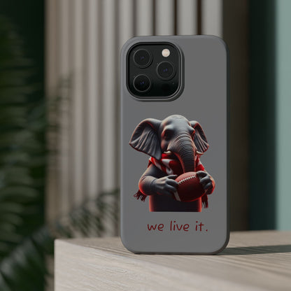 Elephant Football Case - Impact-Resistant Phone Cover, Unique Gift for Sports Lovers, Animal Case for Kids, Fun Accessories, Durable