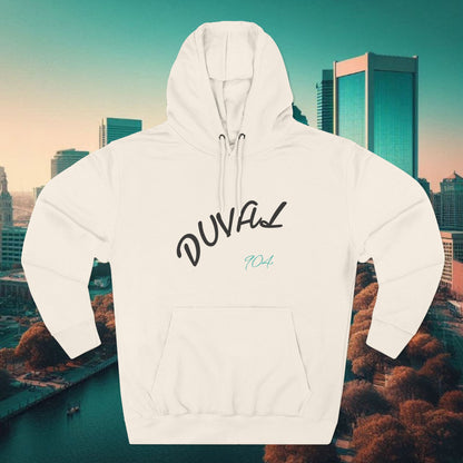 Duval Script Hoodie — Jacksonville City Name Pullover, 904 Area Code, Perfect for Gameday or a Concert