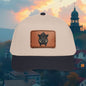 Wild Boar Leather Patch Baseball Cap — Mid Profile