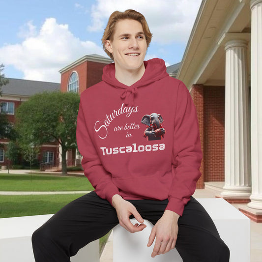 Tuscaloosa Saturdays Hoodie, Unisex Casual Wear, Gift for College Students, Game Day Apparel, Relaxed Style
