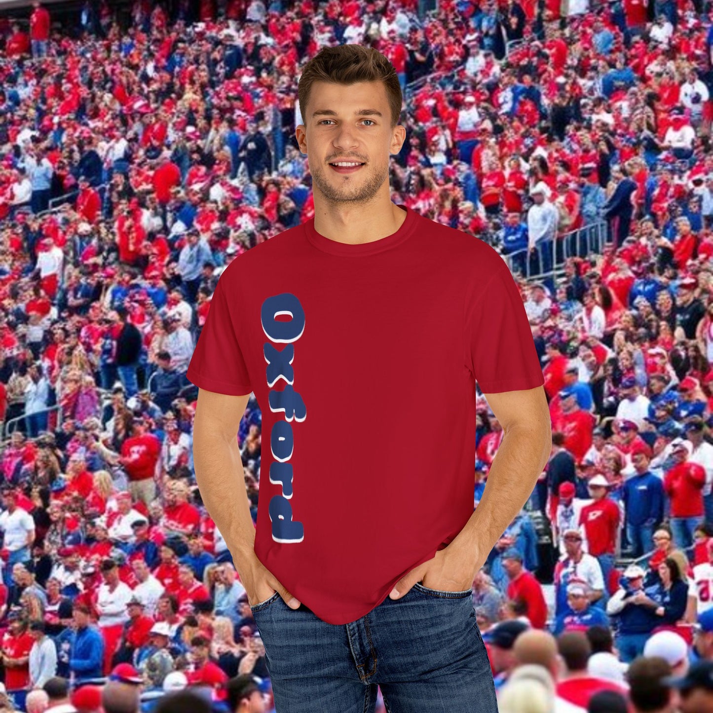 Oxford Graphic Tee: Stylish Unisex T-shirt, Perfect for Game Day, College Spirit Wear, Casual Outings, Gifts for Fans